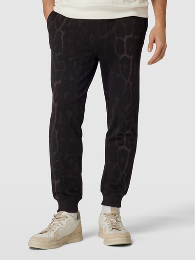 HUGO Sweatpants mit Label-Print Modell 'Danther' Black 4