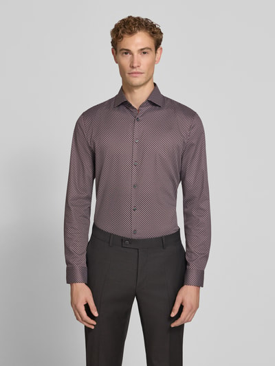 OLYMP No. Six Super Slim Fit Businesshemd aus Baumwoll-Mix Rot 4