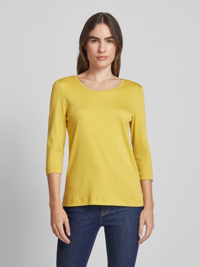 Christian Berg Woman Shirt met 3/4-mouwen Mosterdgeel - 4