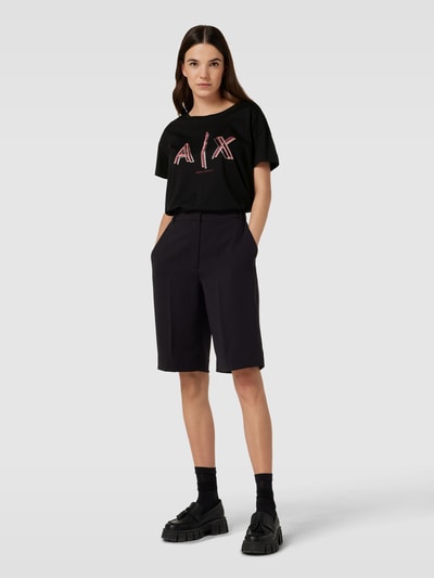 ARMANI EXCHANGE T-Shirt mit Label-Print Black 1