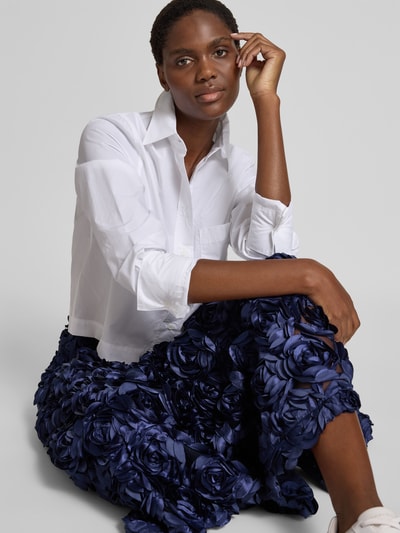 Closed Cropped Hemdbluse mit Umlegekragen Weiss 3