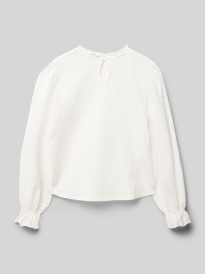 Mango Longsleeve mit Smok-Details Modell 'mixi' Offwhite 3