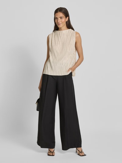 Someday Regular fit blousetop met structuurmotief, model 'Kimbaly' Zand - 1