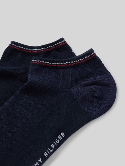 Tommy Hilfiger Sneakersocken mit Label-Print im 2er-Pack Dunkelblau 2