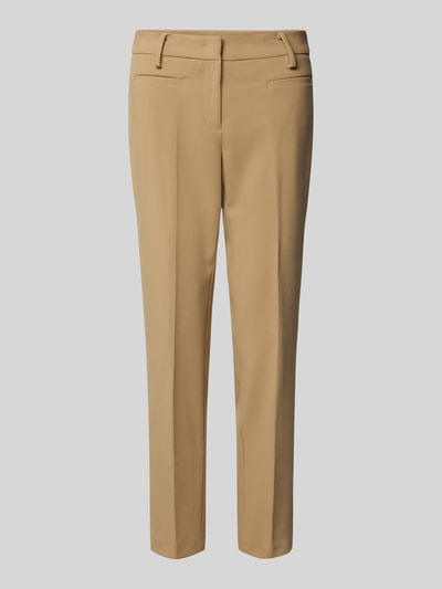 MAC Slim Fit Stoffhose mit Leistentaschen Modell 'Annalena' Beige 1