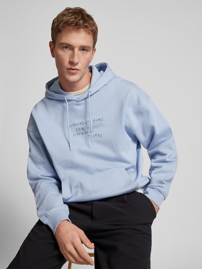 Only & Sons Hoodie mit Kängurutasche Modell 'AARON' Hellblau 3