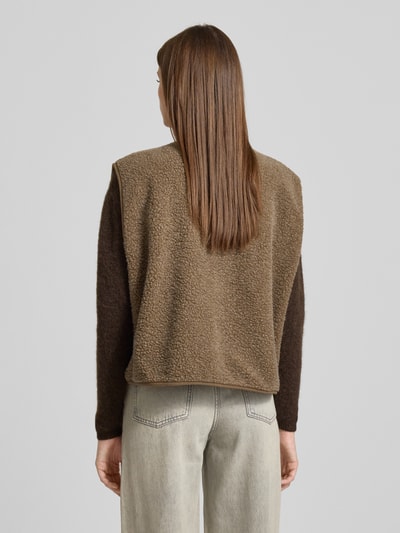 American Vintage Regular fit gilet met logopatch, model 'Hoktown' Kit gemêleerd - 5