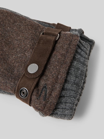 camel active Handschuhe mit Label-Stitching Dunkelbraun 2