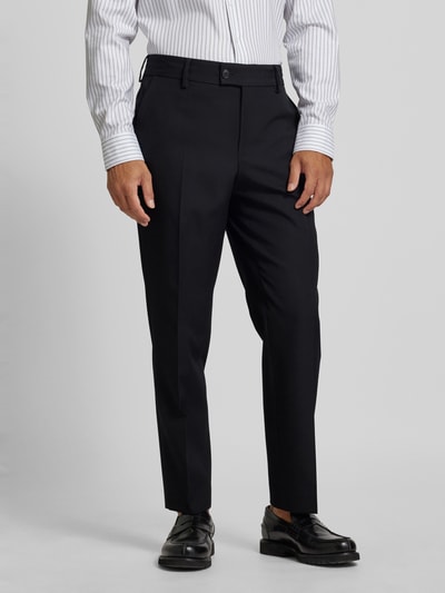 ANNARR Pantalon van wol met persplooien, model 'ANRJARL ALVER' Zwart - 4