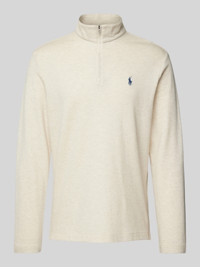 Polo Ralph Lauren Sweatshirt mit Label-Stitching Beige 1