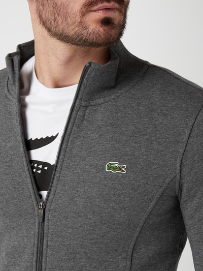 Lacoste Sweatjacke mit UV-Schutz Anthrazit Melange 3