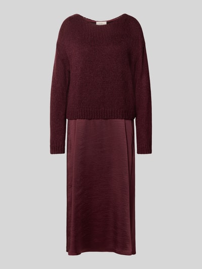 ROBE LÉGÈRE Midikleid im Double-Layer-Look Bordeaux 2