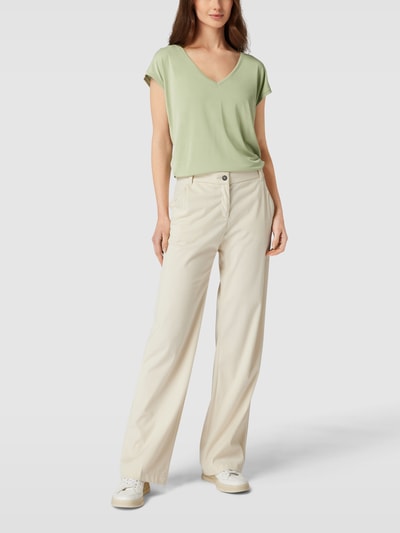 VERO MODA T-Shirt mit V-Ausschnitt Modell 'FILLI' Mint 1