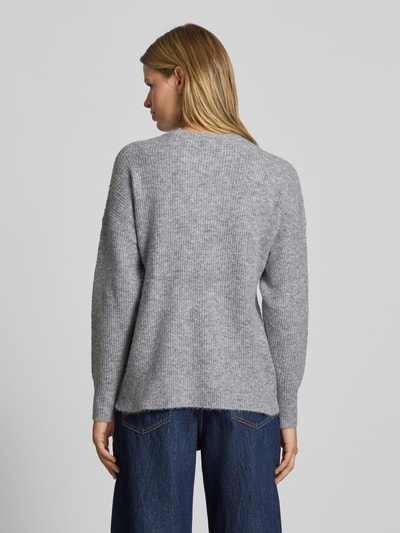 ONLY Regular fit gebreide pullover met wol model 'JERICO' Middengrijs gemêleerd - 5