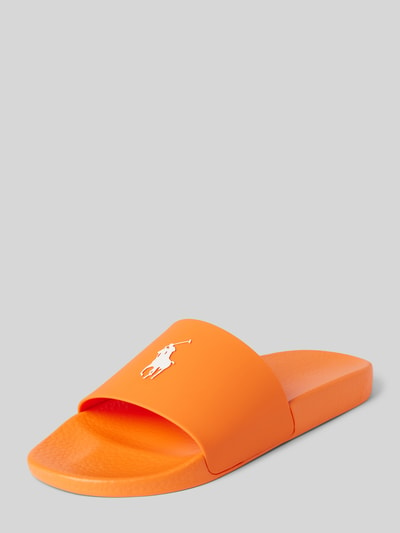 Polo Ralph Lauren Slides mit Label-Prägung Orange 1