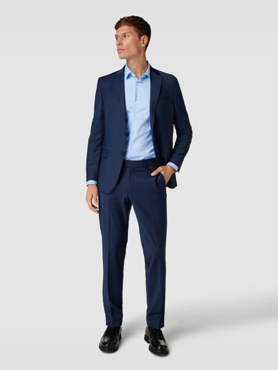 BOSS Slim fit zakelijk overhemd met kentkraag, model 'HANK' Bleu - 1