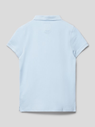 Garcia Poloshirt mit Label-Patch Bleu 3