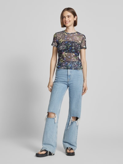 EDITED T-Shirt mit Rundhalsausschnitt Modell 'Lissy' Black 1