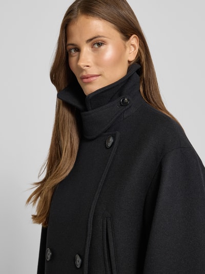 BOSS Orange Regular Fit Mantel aus Woll-Mix Modell 'CISABEL' Black 3