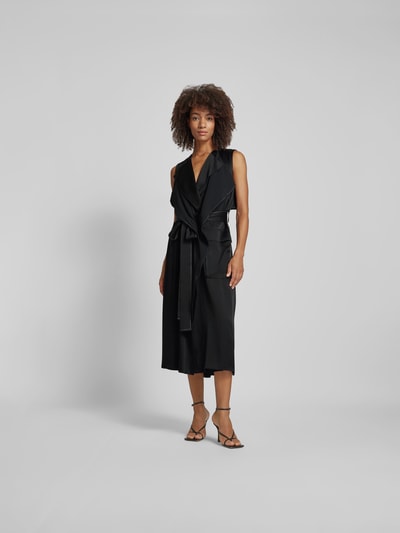 Victoria Beckham Maxikleid mit Schleifen-Detail Black 4