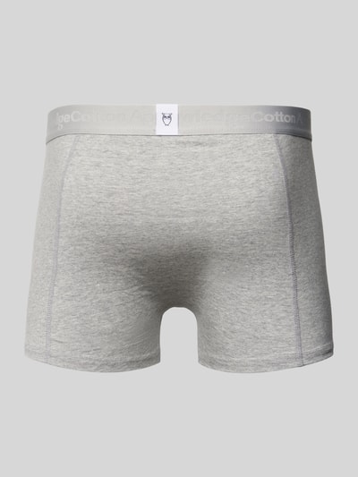 Knowledge Cotton Apparel Boxershort met elastische logoband in een set van 3 stuks Roestrood - 3