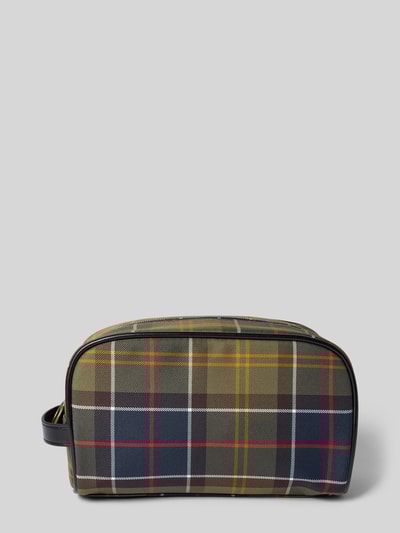 Barbour Toilettas met tartanmotief Kaki - 3