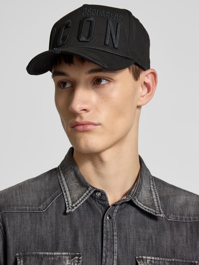 Dsquared2 Basecap mit Label-Stitching Black 1