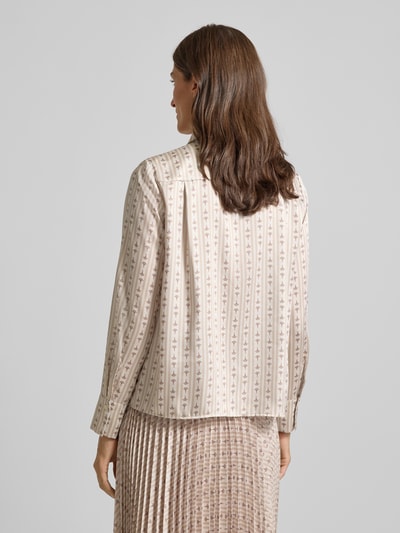 JOOP! Regular fit blouse met sierstrik, model 'Bernicia' Beige - 5