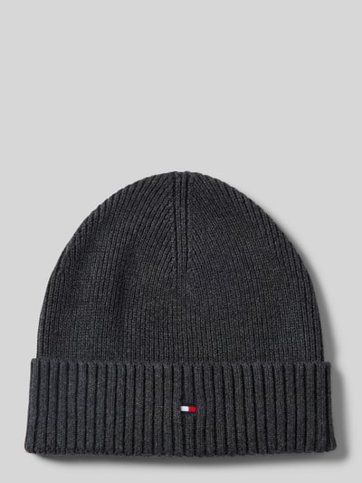 Tommy Hilfiger Muts met logostitching, model 'PIMA' Antraciet - 1