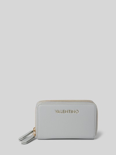 VALENTINO BAGS Portemonnee met labelapplicatie, model 'ARCADIA' Rookblauw - 1