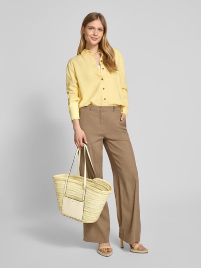 Abro Shopper mit Label-Detail Modell 'GEMMA' Ecru 1