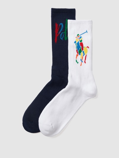 Polo Ralph Lauren Underwear Socken mit kontrastivem Brand-Print im 2er-Pack Weiss 1