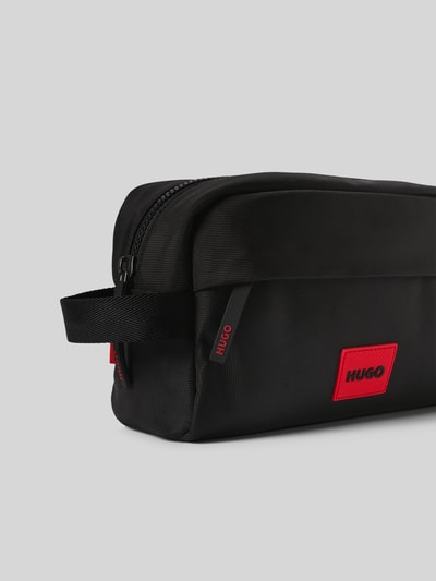 HUGO Kulturbeutel mit Label Patch Modell 'ETHON 3.0' Black 3