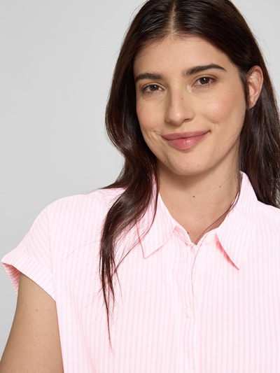 Tom Tailor Denim Loose fit blouse van puur katoen  Roze - 3