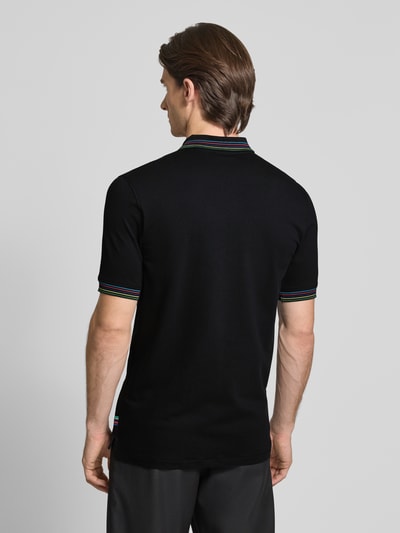 PAUL SMITH Regular Fit Poloshirt mit Knopfleiste Black 5
