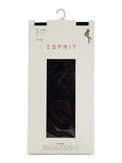 Esprit Panty in transparante look Marineblauw - 3