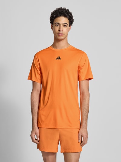 adidas Training Regular Fit Sport T-Shirt mit Label Print Orange 4