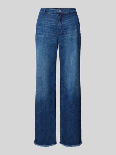 ROSNER Wide leg jeans met steekzakken, model 'Audrey' Donkerblauw - 2