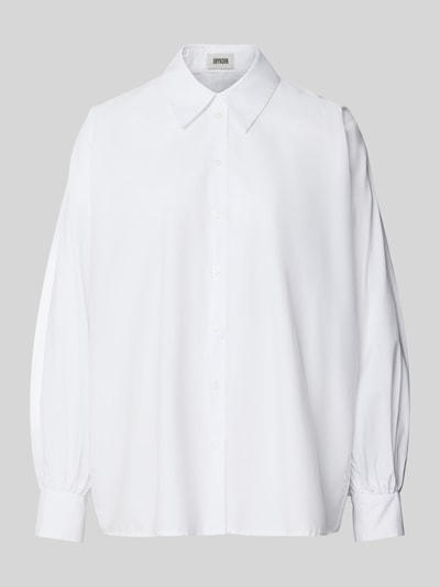 Drykorn Relaxed fit overhemdblouse met knoopsluiting, model 'MOYALA' Wit - 2
