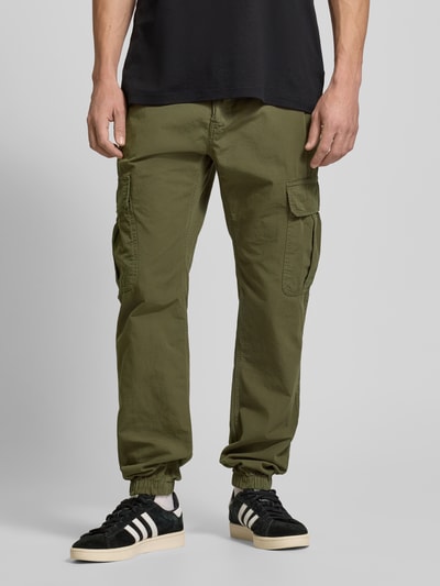 Tommy Jeans Cargohose mit Label-Detail Modell 'RYAN' Oliv 4