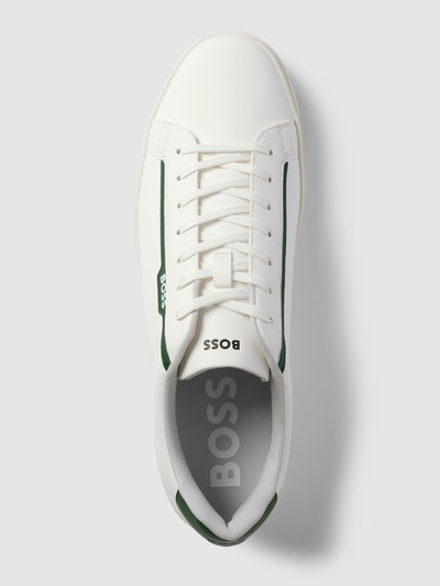 BOSS Sneakersy z obszyciem w kontrastowym kolorze model ‘Rhys’ Biały 4