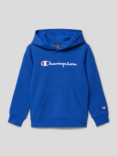 CHAMPION Bluza z kapturem z wyhaftowanym logo Królewski niebieski 1