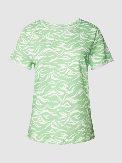 Tom Tailor T-Shirt mit Motiv-Print Hellgruen 2