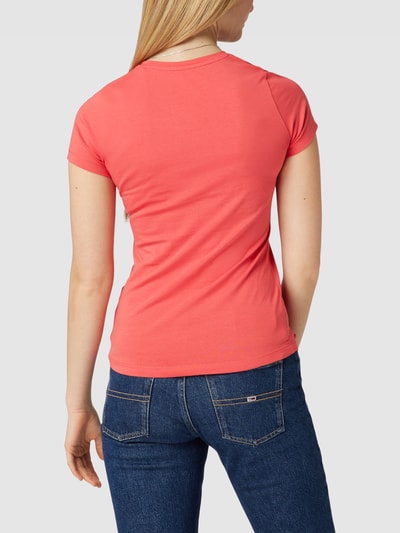 Pepe Jeans T-Shirt mit Label-Print Modell 'NEREA' Rot 5