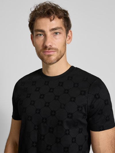 JOOP! Collection T-shirt męski JOOP! Collection;Czysta bawełna;Dopasowany fason;Model ‘Berno’;Okrągły dekolt ;Długość tyłu w rozmiarze M: 72 cm Czarny 3