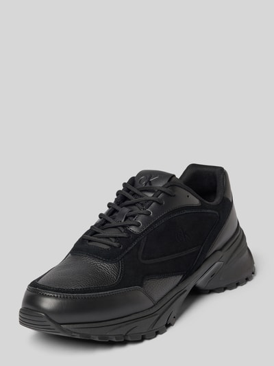 Calvin Klein Jeans Sneaker aus Leder mit profilierter Sohle BLACK 1