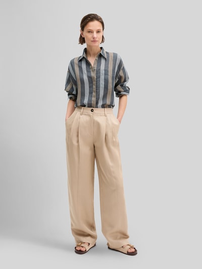 Marc O'Polo Regular Fit Bluse mit Allover-Muster Dunkelgrau 1