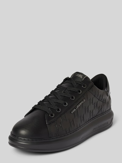 Karl Lagerfeld Ledersneaker mit Label-Applikation Modell 'KAPRI' Black 1