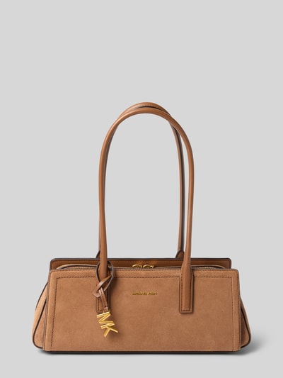 MICHAEL Michael Kors Handtasche aus Leder mit Label-Applikation Modell 'LAILA' Mittelbraun 1