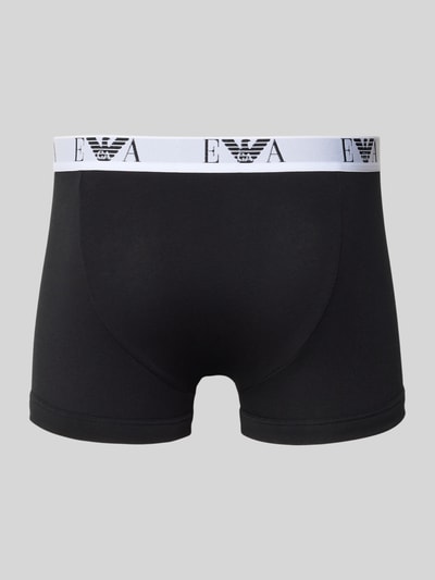 Emporio Armani Trunks im 3er-Pack mit Logo-Bund Black 3